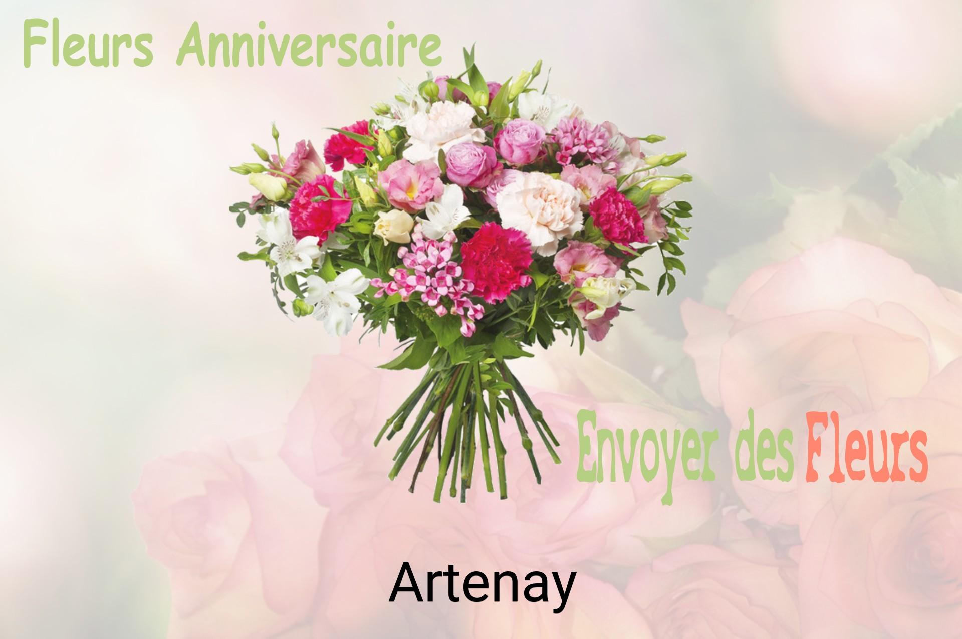 Bouquet de fleurs d’anniversaire livré à Artenay